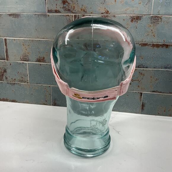 Cobra Embroidered Womens Golf Visor Pure Cotton Adjustable Size Pink - Picture 4 of 9